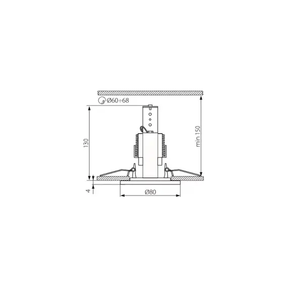 Точечный светильник Kanlux DELE AL-204-C/M 913, изображение 3