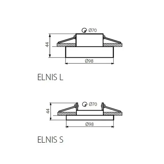Точковий світильник Kanlux ELNIS LW/A (27805), зображення 2