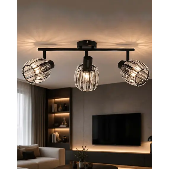 Світильник поворотний, спот Goldlux 344007 Alanya E14 3x10W IP20 чорний, изображение 2