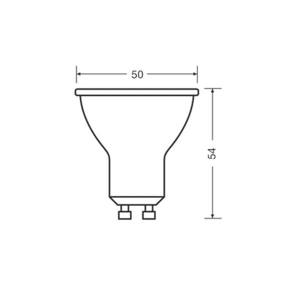 Світлодіодна лампочка Osram 4058075198760 LED GU10 MR16 1x6.9W 2700K 625Lm IP20, изображение 3