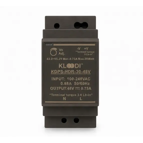 Блок живлення на дінрейку 30W 48V IP20 KLOODI KDPS-HDR-30-48V