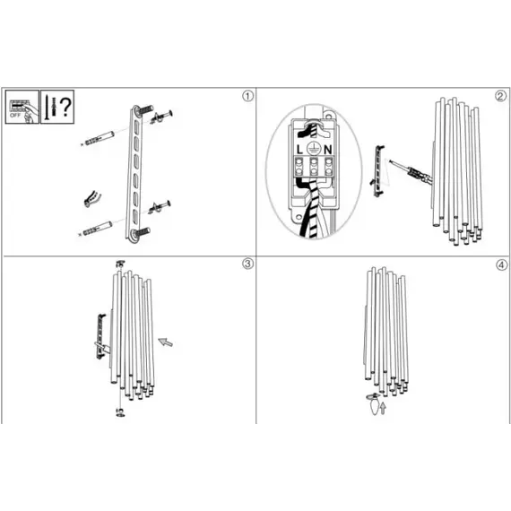Бра Ideal Lux Pan AP2 208794, зображення 3