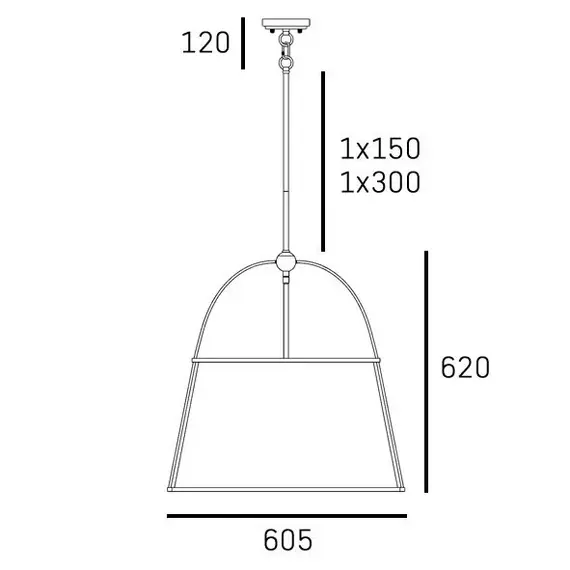 Люстра CosmoLight SAVANNAH P05545BR-WH, 60,5 см, изображение 3