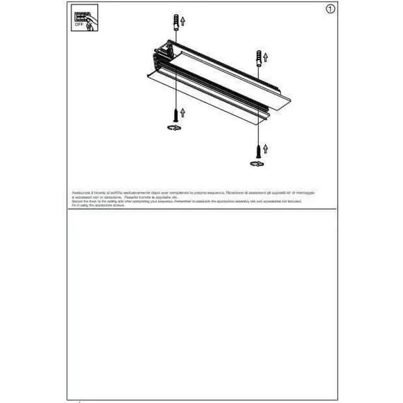 Трек Ideal Lux LINK TRIM ON/OFF 2000 мм 188027, зображення 4