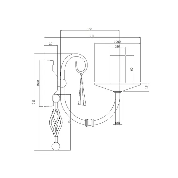 Бра Elstead Aegean AG1 AGED BRASS, зображення 7