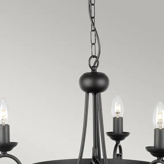 Люстра Elstead Harlech HR3A BLACK, изображение 3