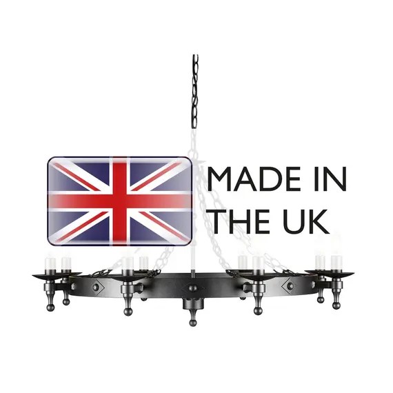Люстра Elstead WARWICK WR8 GRAPHITE, изображение 2