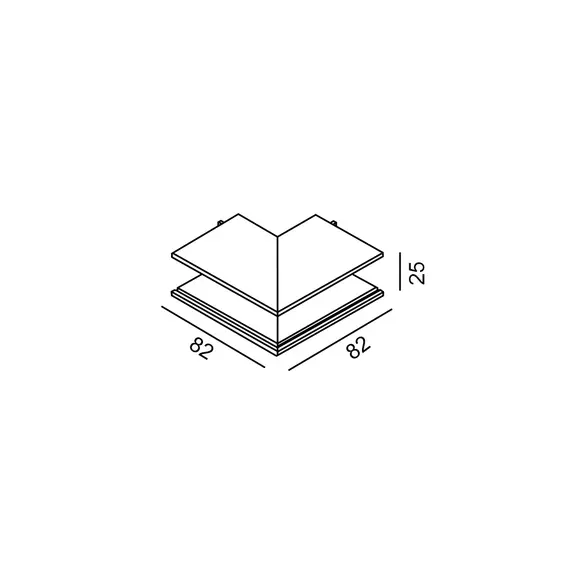 З'єднувач накладний зовнішній LTX IN_LINE CORNER S OUT 06.S90OUT.WH, зображення 2