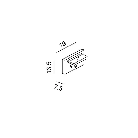 Заглушка LTX MINI LINE42 END CAP R/S білий (07.R/SECAP.WH), зображення 2