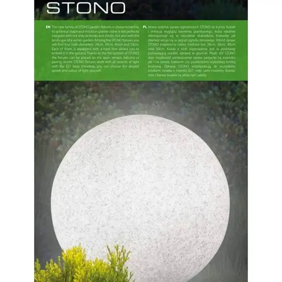 Уличный светильник Kanlux STONO 20 N 24654, изображение 3