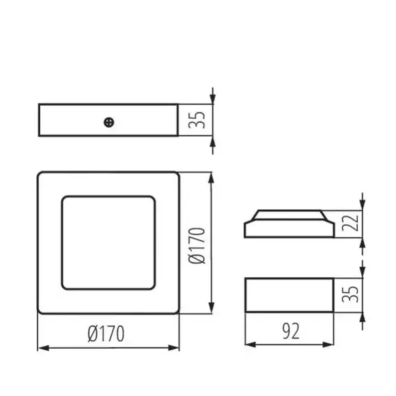 Накладной светильник Kanlux KANTI V2LED 27212 12W, изображение 2
