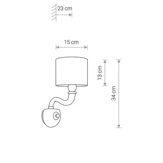Бра Nowodvorski 8157 Newport Е14 1x40W IP20 Wh, зображення 2