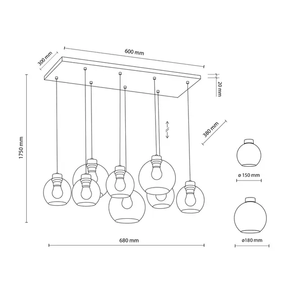 Подвесной светильник TK-Lighting Cubus 2834, изображение 8