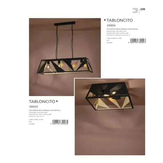 Потолочный светильник Eglo TABLONCITO 39903, изображение 2