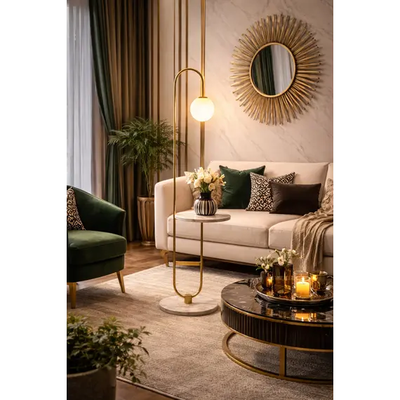 Торшер для пола Tail Bronze floor lamp, зображення 6