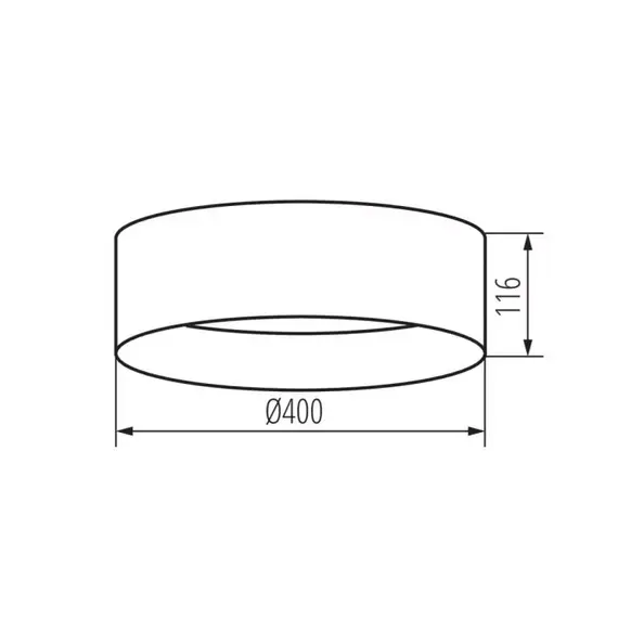 Накладной светильник RIFA LED 3000K Kanlux 17,5W NW GR/G 36467, изображение 3