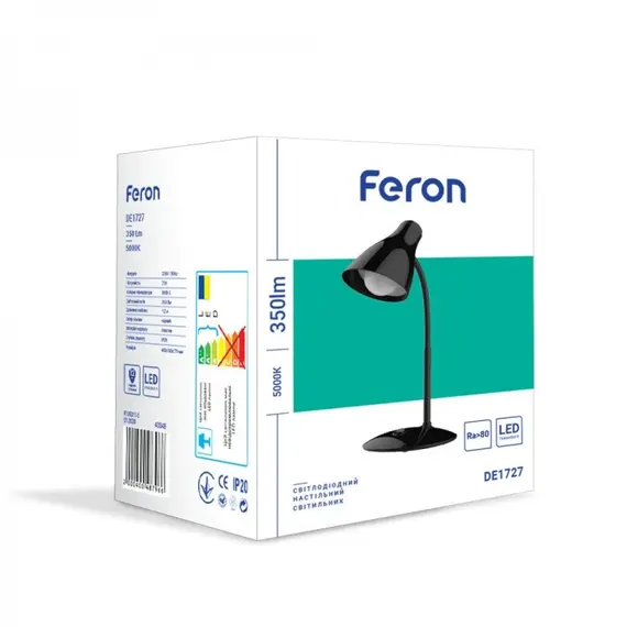 Настольный светодиодный светильник Feron DE1727 40048, изображение 6