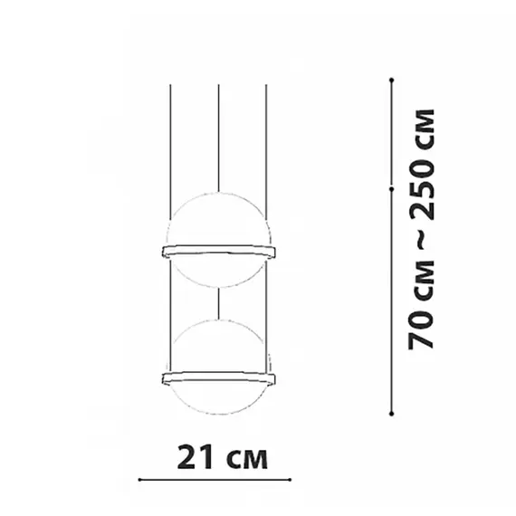 Підвісний світильник Palma PD-2 Friendlylight 16959221, зображення 5
