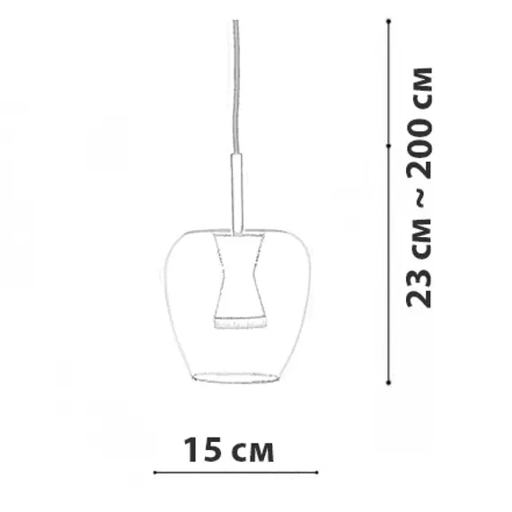 Підвісний світильник APPLE Friendlylight 47093840, зображення 3
