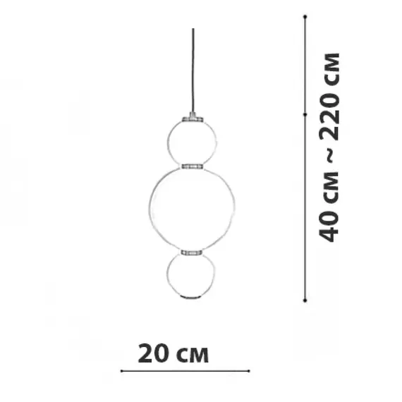 Підвісний світильник Balls Friendlylight 64563832, зображення 3