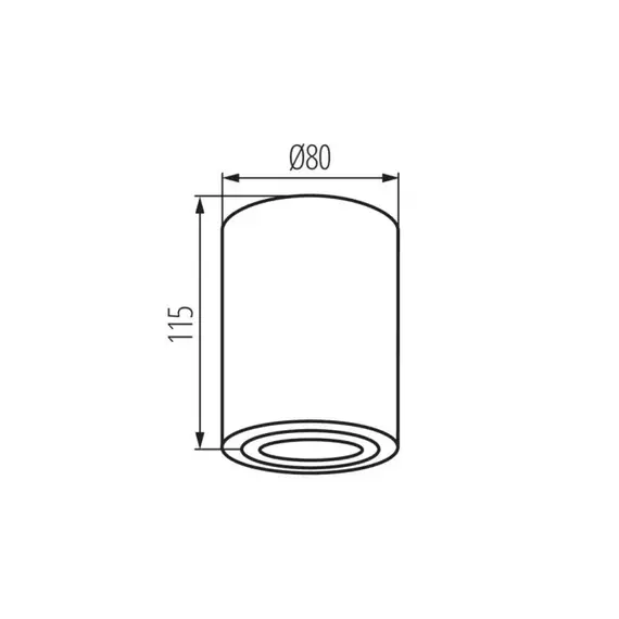 Накладний світильник Kanlux Bord XS DLP-50-B (25478), зображення 3