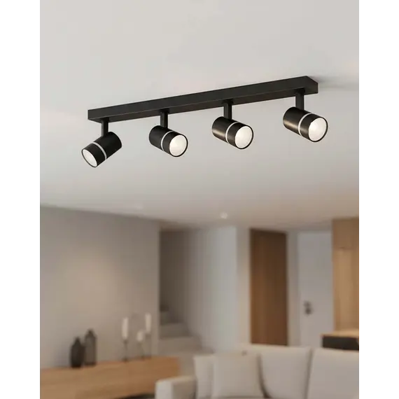 Поворотный светильник, спот Goldlux 337115 Verona LED 4x28 Вт 4000 К 3200 лм IP20 черный, изображение 3