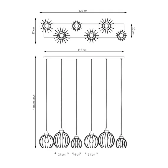 Подвесной светильник EMIBIG Lighting NANDO 1369/6, изображение 6