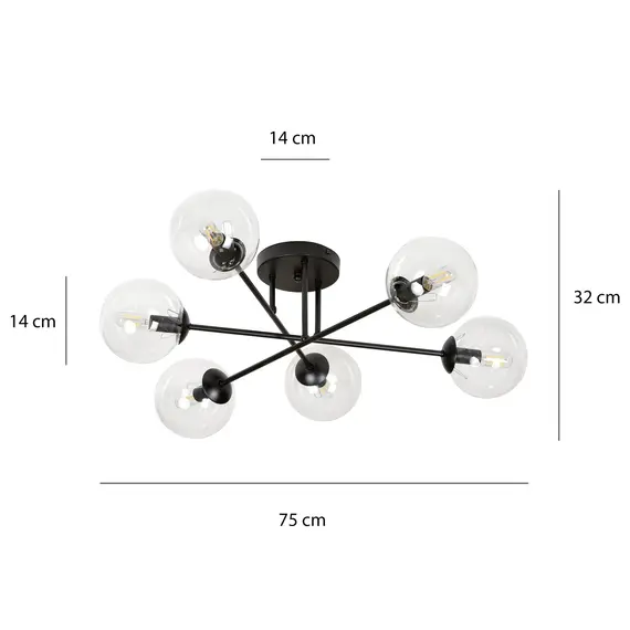 Потолочный светильник EMIBIG Lighting BRENDI 831/6B, изображение 7