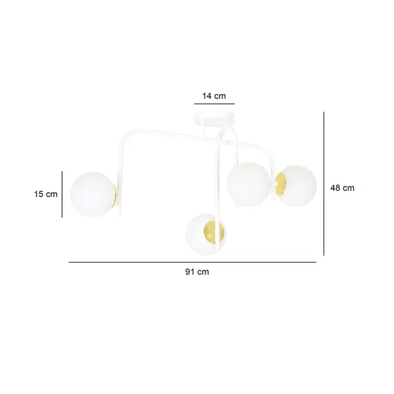 Потолочный светильник EMIBIG Lighting RAGNAR 1033/4B, изображение 4