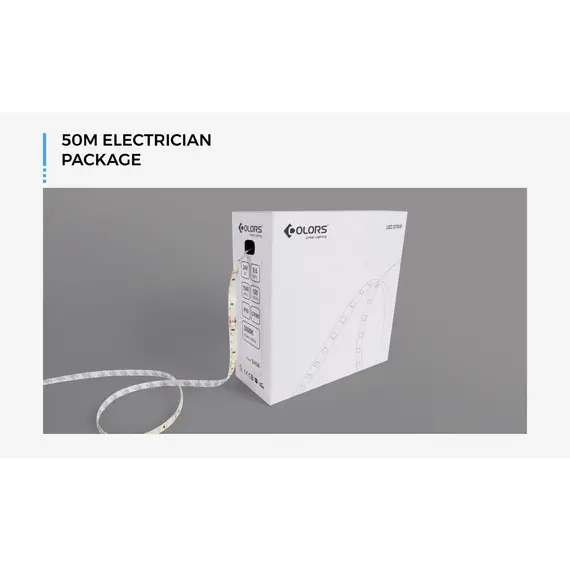 Светодиодная лента COLORS 60-2835-12V-IP20 4,8 Вт 480 лм 3000 К 5 м (DJ60-12V-8 мм-WW), изображение 7