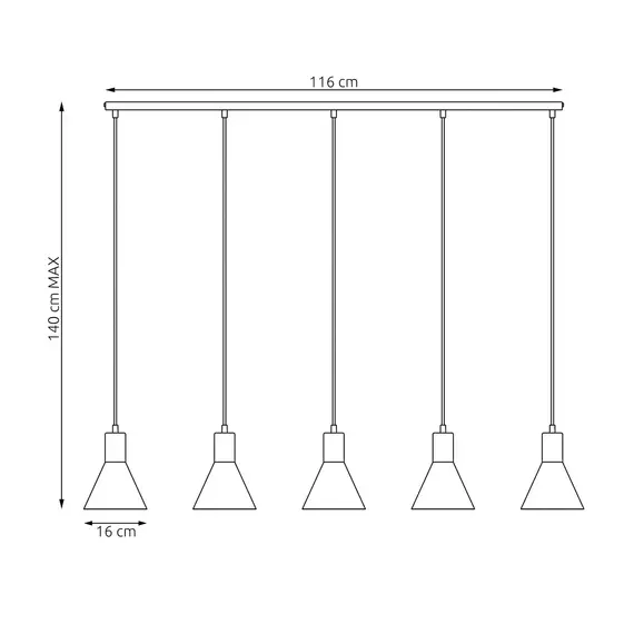 Подвесной светильник EMIBIG Lighting ROSA 1389/5, изображение 5
