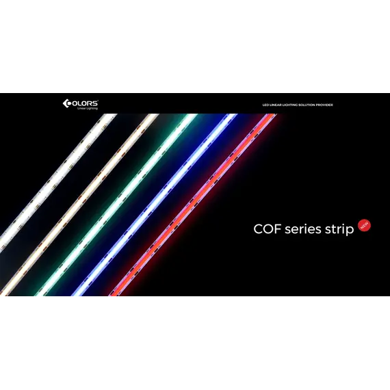LED стрічка COLORS COB-24V-IP33 10W 900Lm 3000K 5м (DF10-24V-8mm-WW), зображення 6