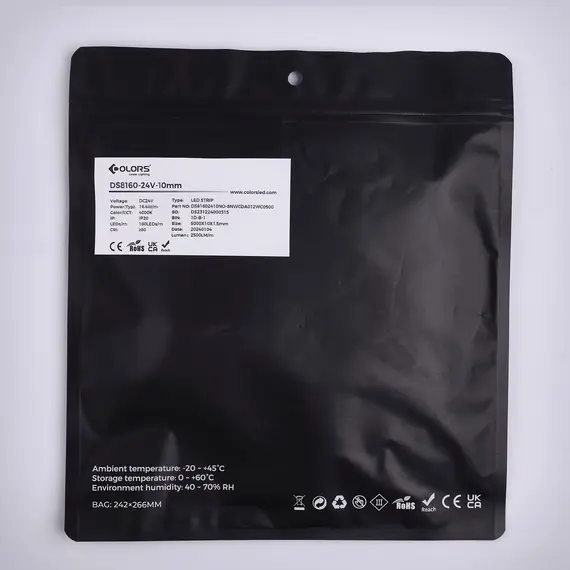 Светодиодная лента COLORS 160-2835-24V-IP20 16,4 Вт 2500 лм 4000 К 5 м (DS8160-24V-10mm-NW), изображение 6