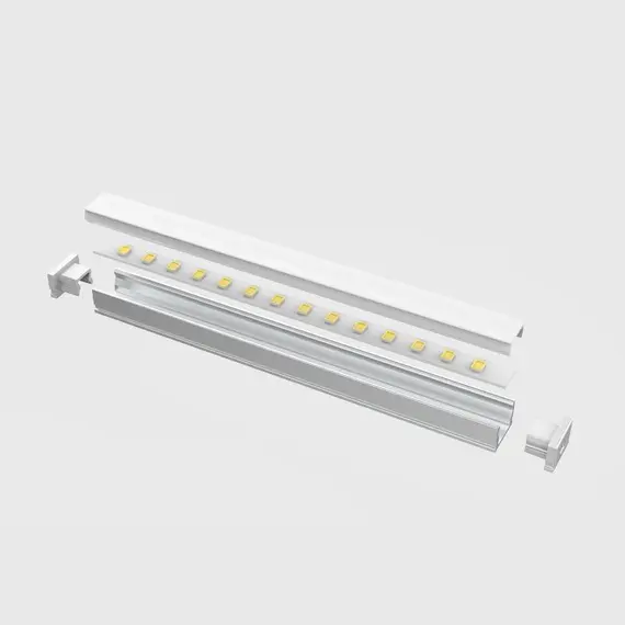 LED-профіль LP1007 з розсіювачем, 2 метра, зображення 2