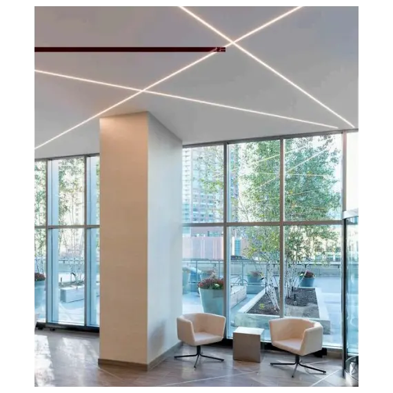 LED-профиль ALUMLED врезной LP2212 с рассеивателем, 2 метра, изображение 5