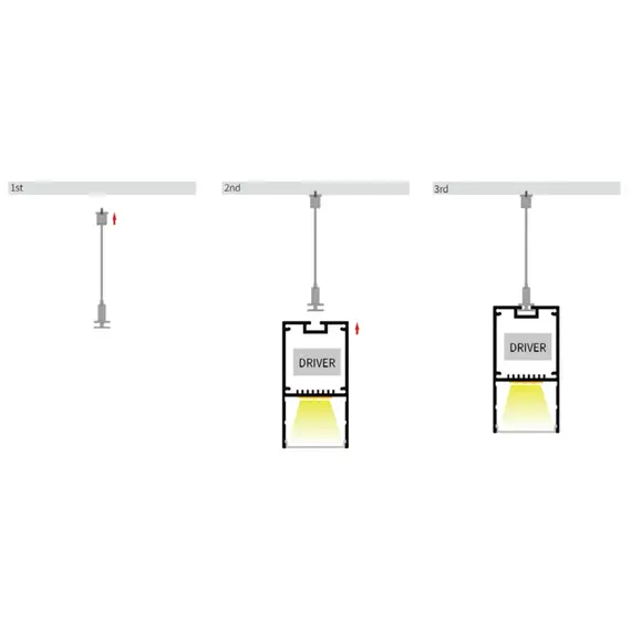 LED-профіль ALUMLED підвісний LP35671 з розсіювачем, 2 метра, зображення 4