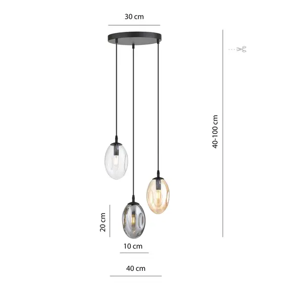 Підвісний світильник EMIBIG Lighting ASTRAL 1268/3PREM, зображення 5