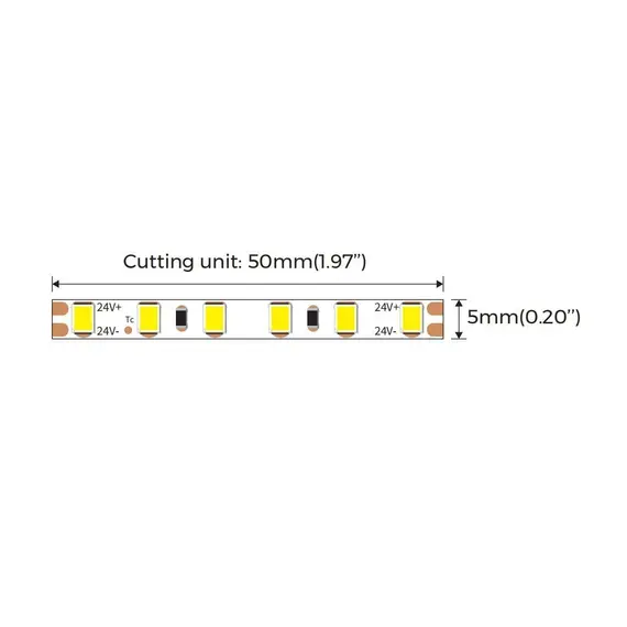 LED стрічка COLORS 60-5050-24V-IP20 14,4W 430Lm RGB 5м (DJ60RGB-24V-10mm), зображення 2