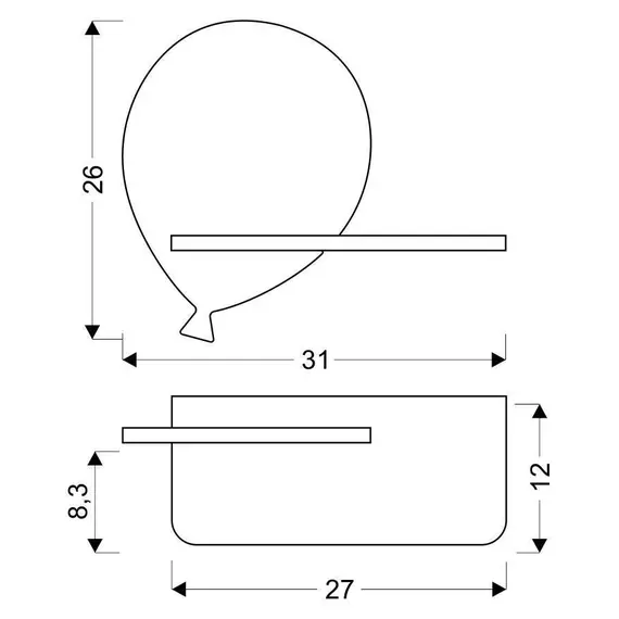 Настінний світильник Candellux 21-85108 BALOON, изображение 3