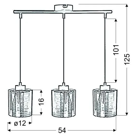 Люстра Candellux 33-59369 COX, зображення 4