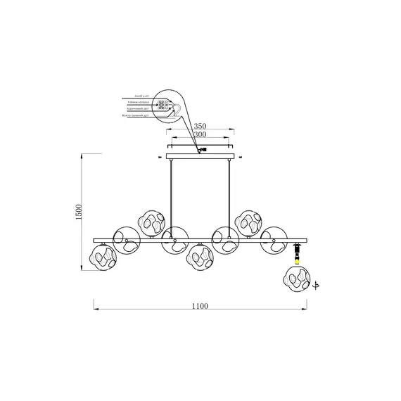 Люстра LAGUNA LIGHTING 28663-09, зображення 5