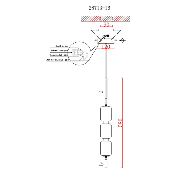 Люстра LAGUNA LIGHTING 28713-16, зображення 4