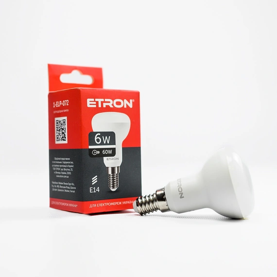 LED лампа ETRON Light 1-ELP-072 R50 6W 4200K 220V E14