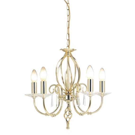 Люстра Elstead Aegean AG5 POL BRASS