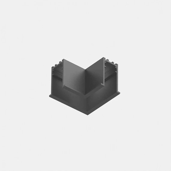 З'єднувач вбудований з рамкою L-подібний LTX IN_LINE CORNER T HR 06.T90HR.BK