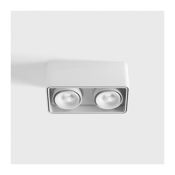 Накладний світильник LTX BOX 2 LED 2x10W, 3000K (02.8040.20.830.WH)