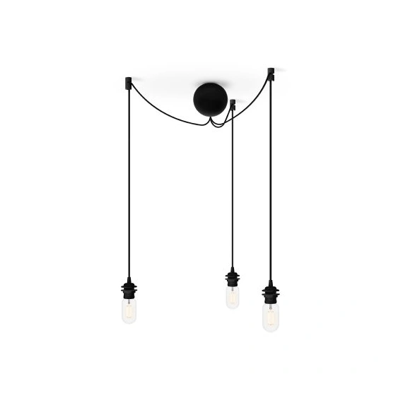 Провід для світильників UMAGE (3 x 2,5м) Cannonball Cluster black 4092