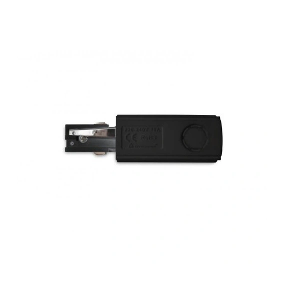 Введення живлення 3 фази AZzardo TRACK 3 LINE END POWER LEFT BK AZ4284