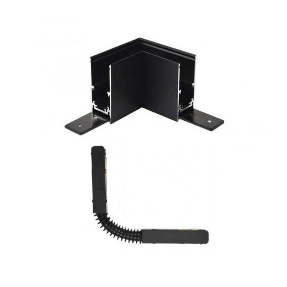 Угловое соединение AZzardo TRACK MAGNETIC CORNER 90 + FLEX BK AZ4679