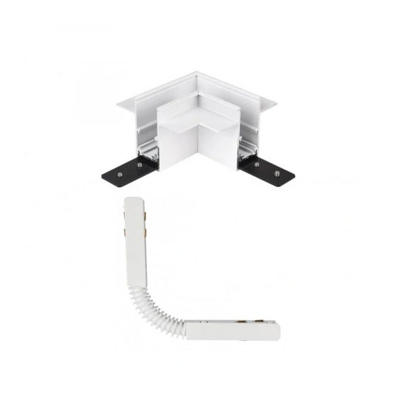 Углове з'єднання AZzardo TRACK MAGNETIC CORNER 90 + FLEX GIPS WH AZ4682